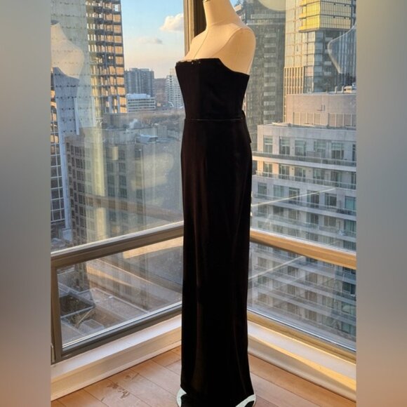 🆕 BRONX & BANCO 🧿 NWOT Florentina Corset Gown, Black Velvet, Sz XS US 2 - Picture 6 of 15